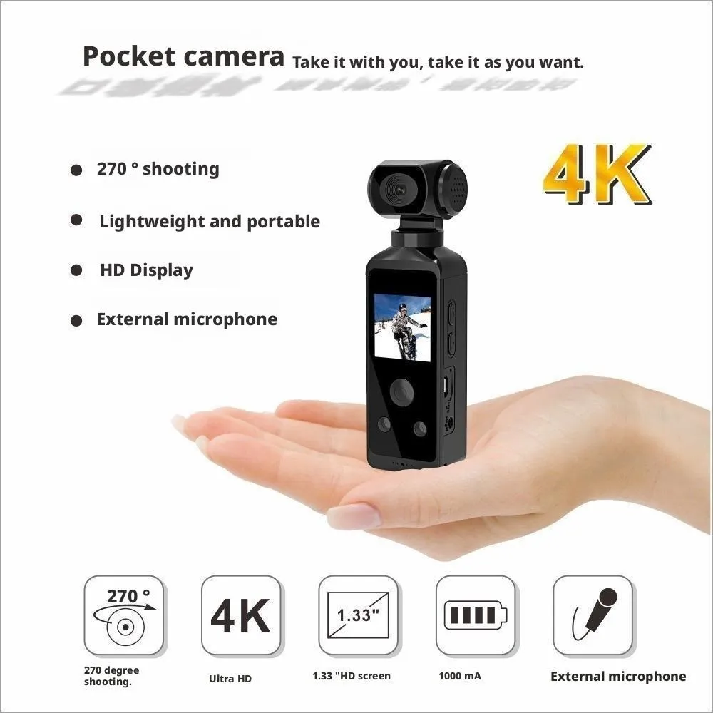 Cámara de acción 4K pocket sumergible