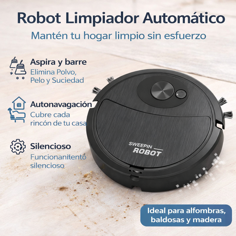 Aspiradora Robot Inteligente Barredor Automático