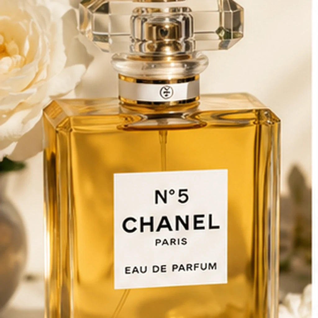 Fragancia Femenina Floral Aldehída Clásica 100ml - producto y empaque