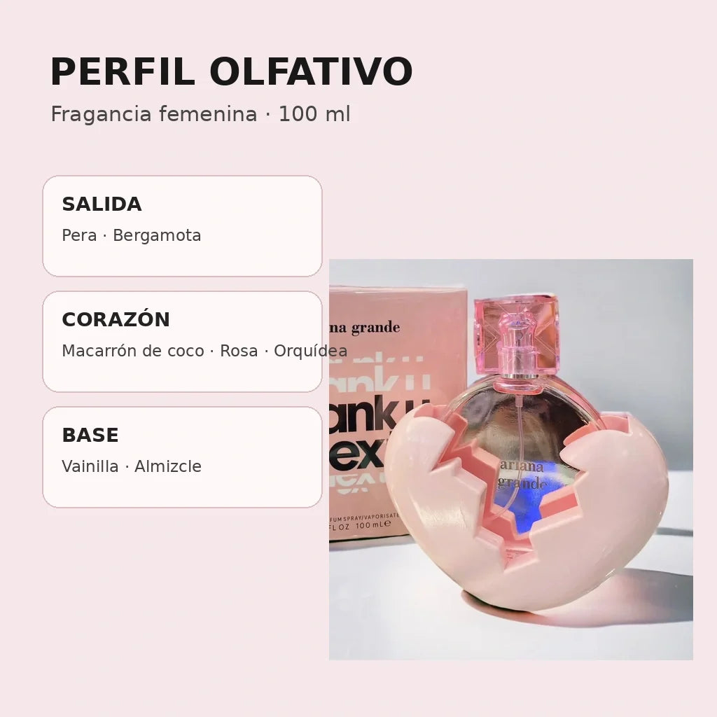 Fragancia femenina frutal dulce con notas de vainilla - perfil olfativo