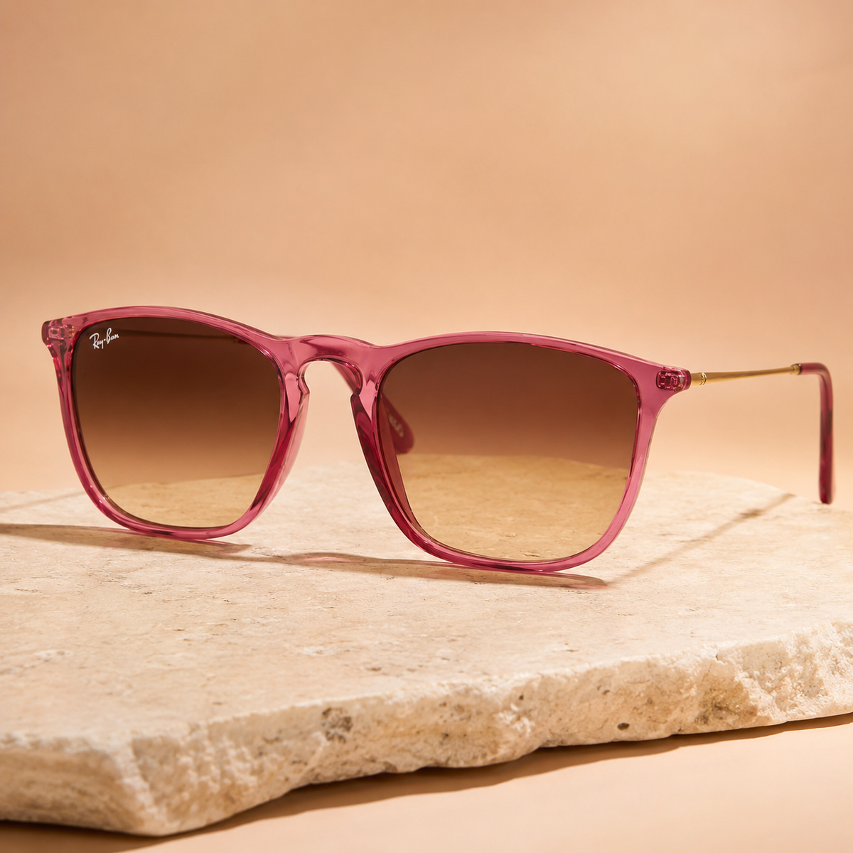 Gafas de Sol Cuadradas Estilo Retro Rosa Premium - imagen principal