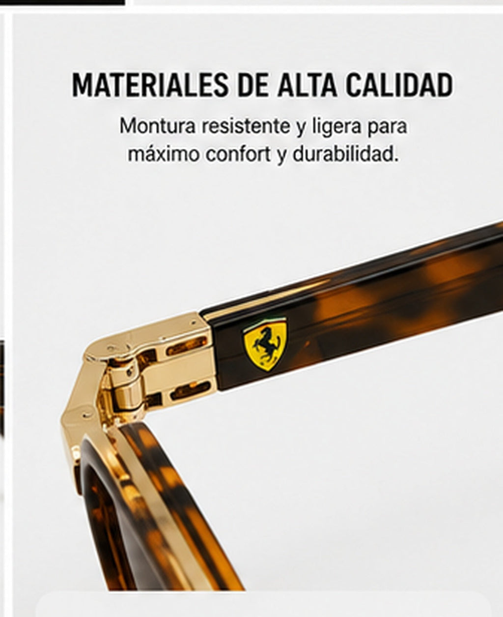 Gafas de Sol Deportivas Estilo Racing Premium - detalle del marco