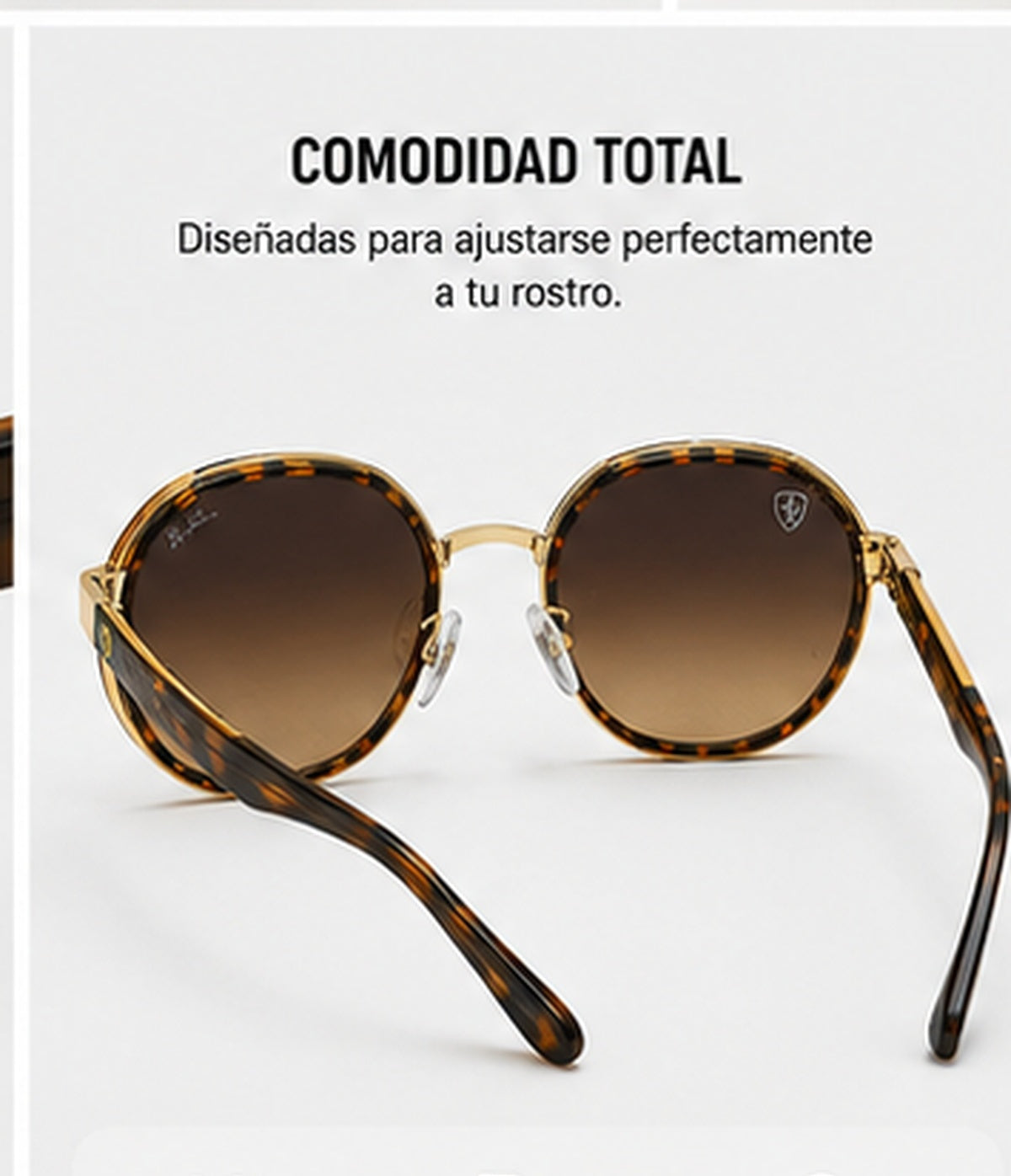 Gafas de Sol Deportivas Estilo Racing Premium - vista del ajuste