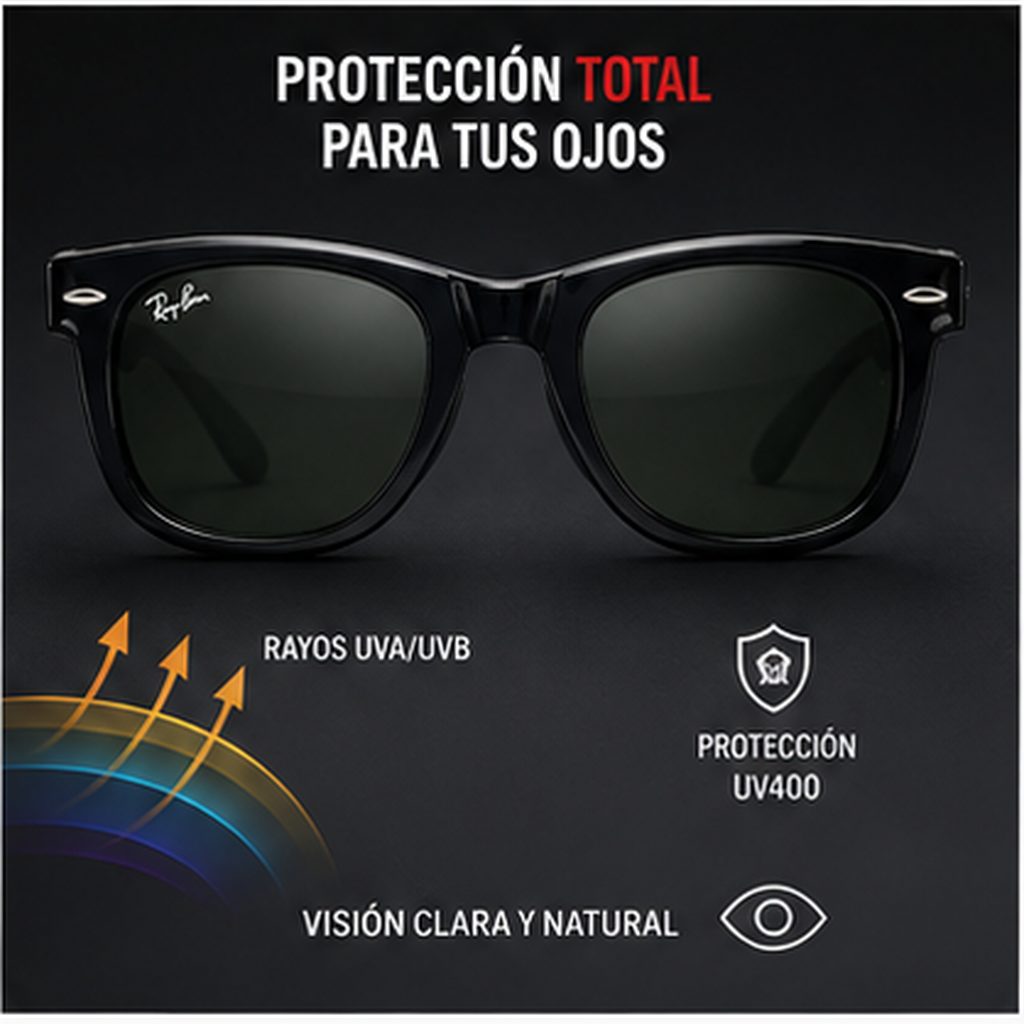 Gafas de Sol Plegables Estilo Wayfarer Compactas - protección UV400