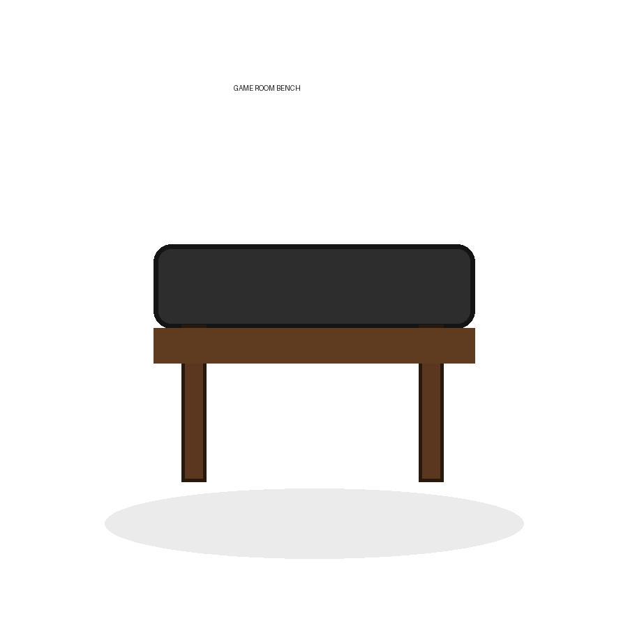 Game room bench