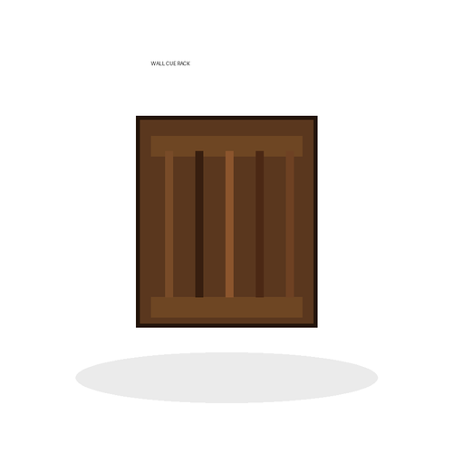 Wall cue rack