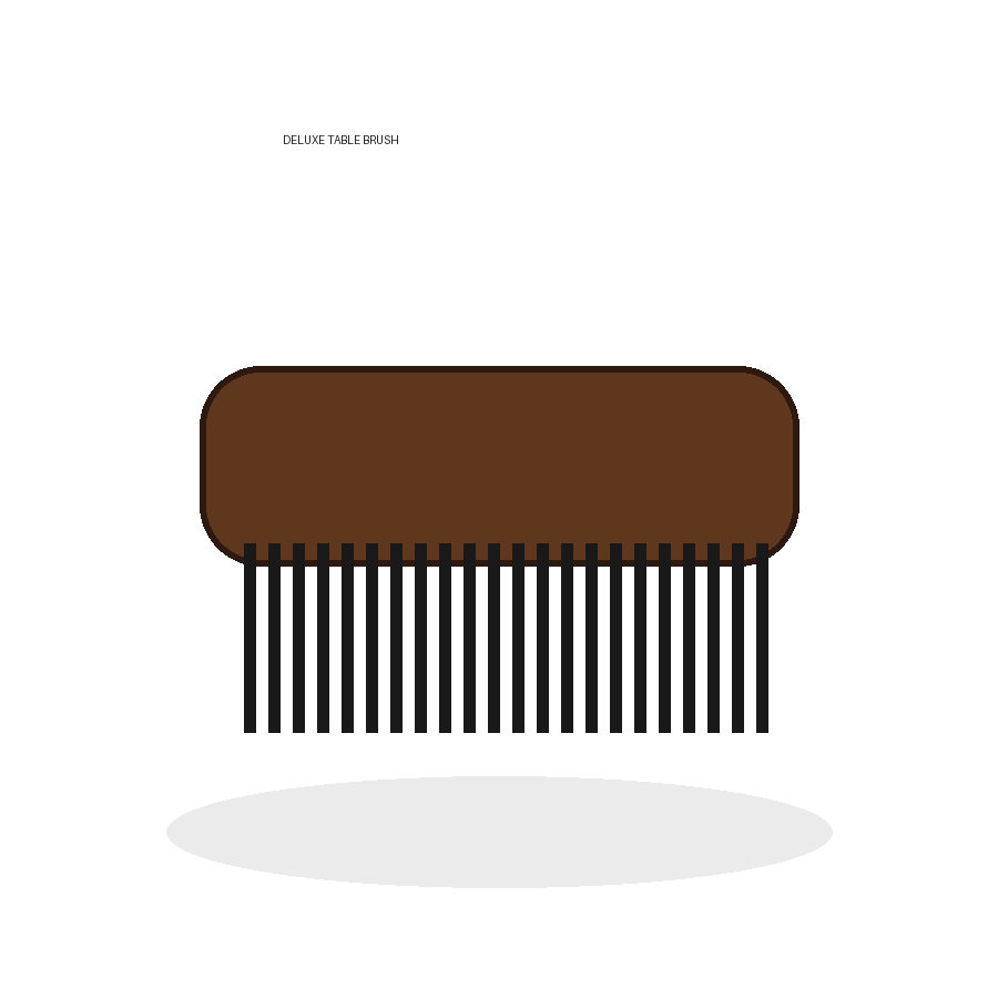 Deluxe billiard table brush